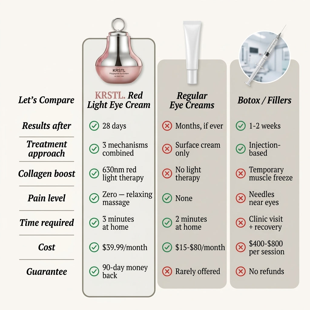 KRSTL.™ Red Light Eye Cream — 3-in-1 Under Eye Treatment